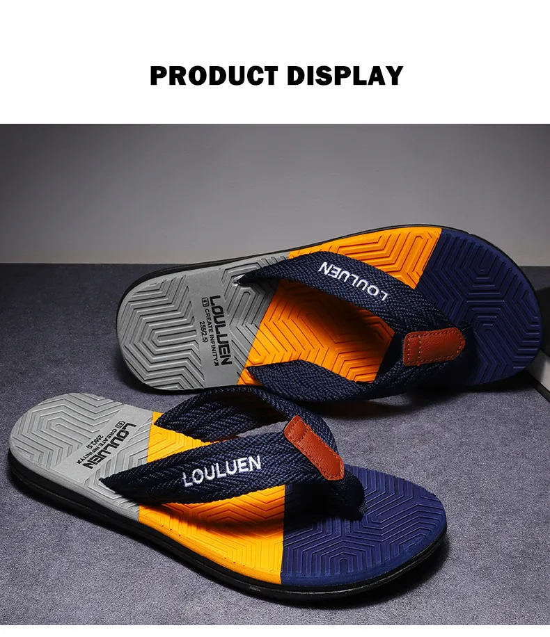 Men's Geometric Print Flip Flops Non-slip Cushioned Beach Sandals_voghion.com