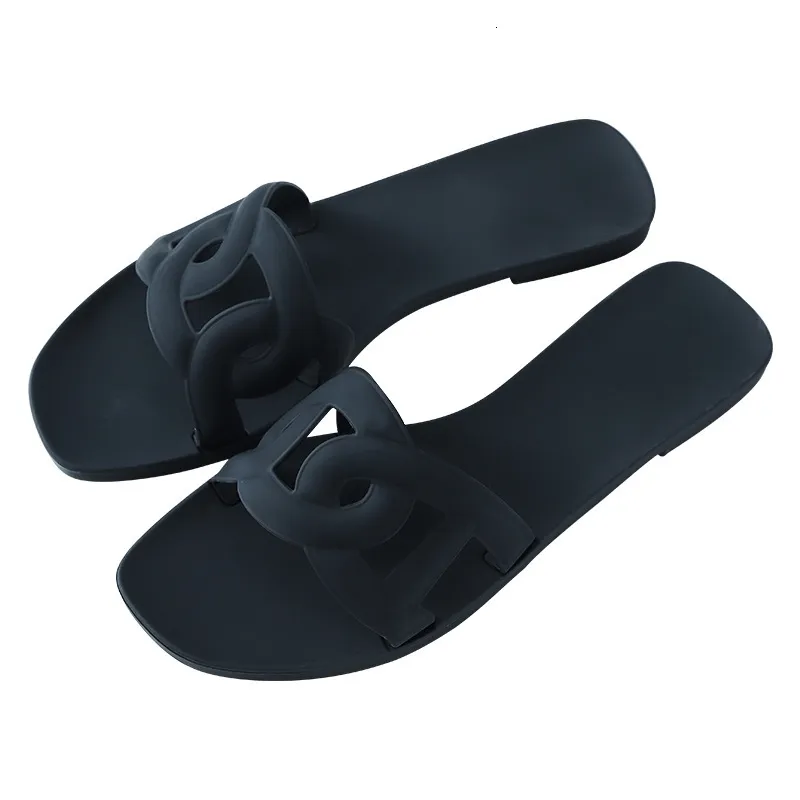 Womens Multi Color Intertwined Strap Slide Sandals Flat Sole For Summer Casual Beach Daily Wear_voghion.com