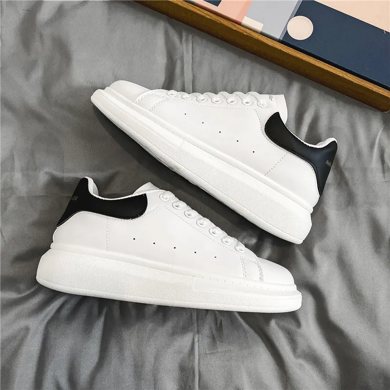 Herren-Sportschuhe aus Leder mit dicker Sohle, klassische Schnürschuhe für die Freizeit, ideal zum Eislaufen, Sportschuhe mit dicker Sohle_voghion.com