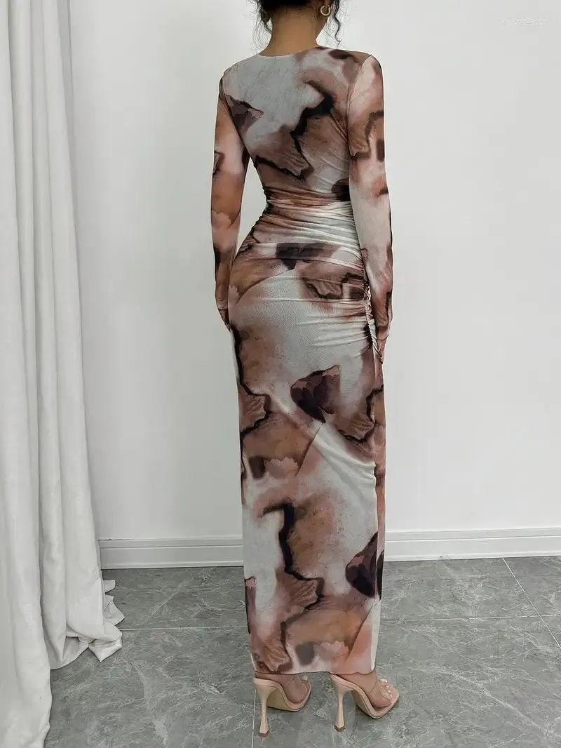 2026 Spring Autumn Printed Casual Midi Dress With... From Dh900245038, Rs.1,890.39 In Bulk
