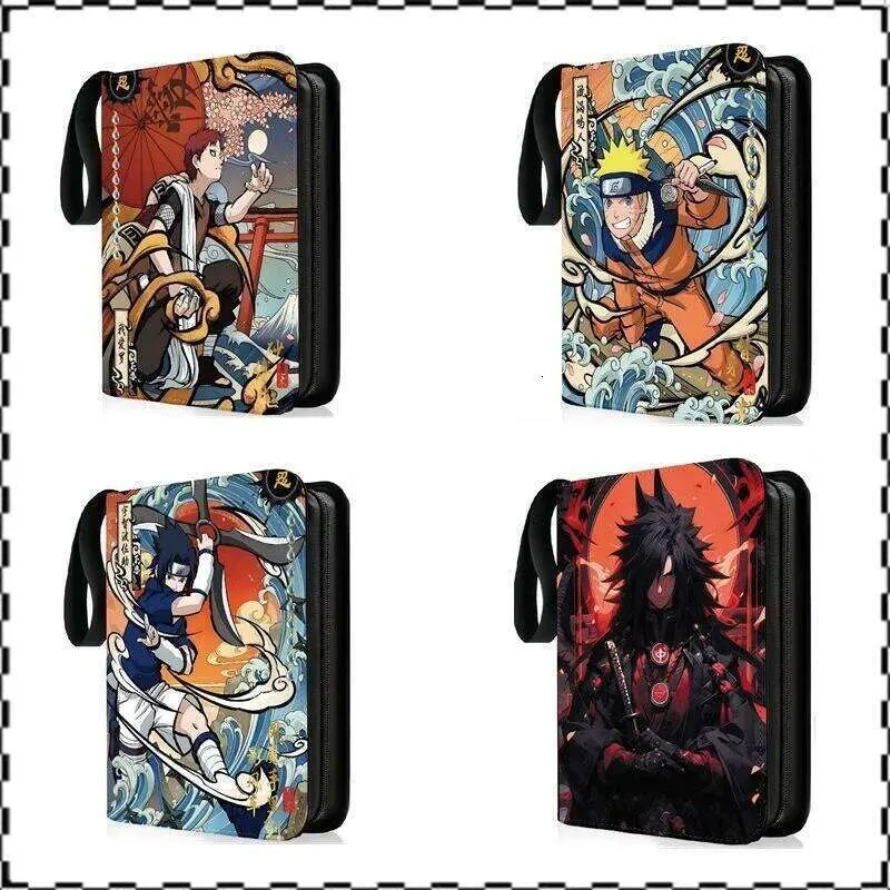 naruto card binder NARUTO Binder 4/9 Pocket Trading Collector Anime Card Album with 50 inner  Pages Zipper Holder Up to 900 Cards W260529