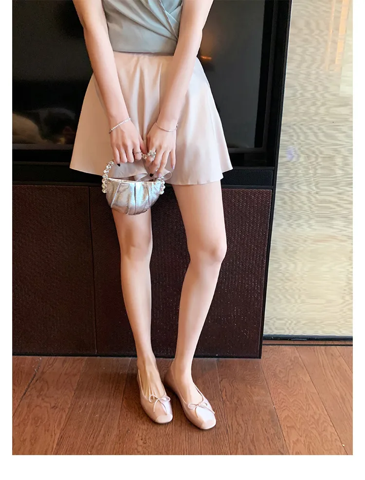 Bequeme Damen Ballerinas Mit Eckiger Kappe Aus Weichem Leder_voghion.com