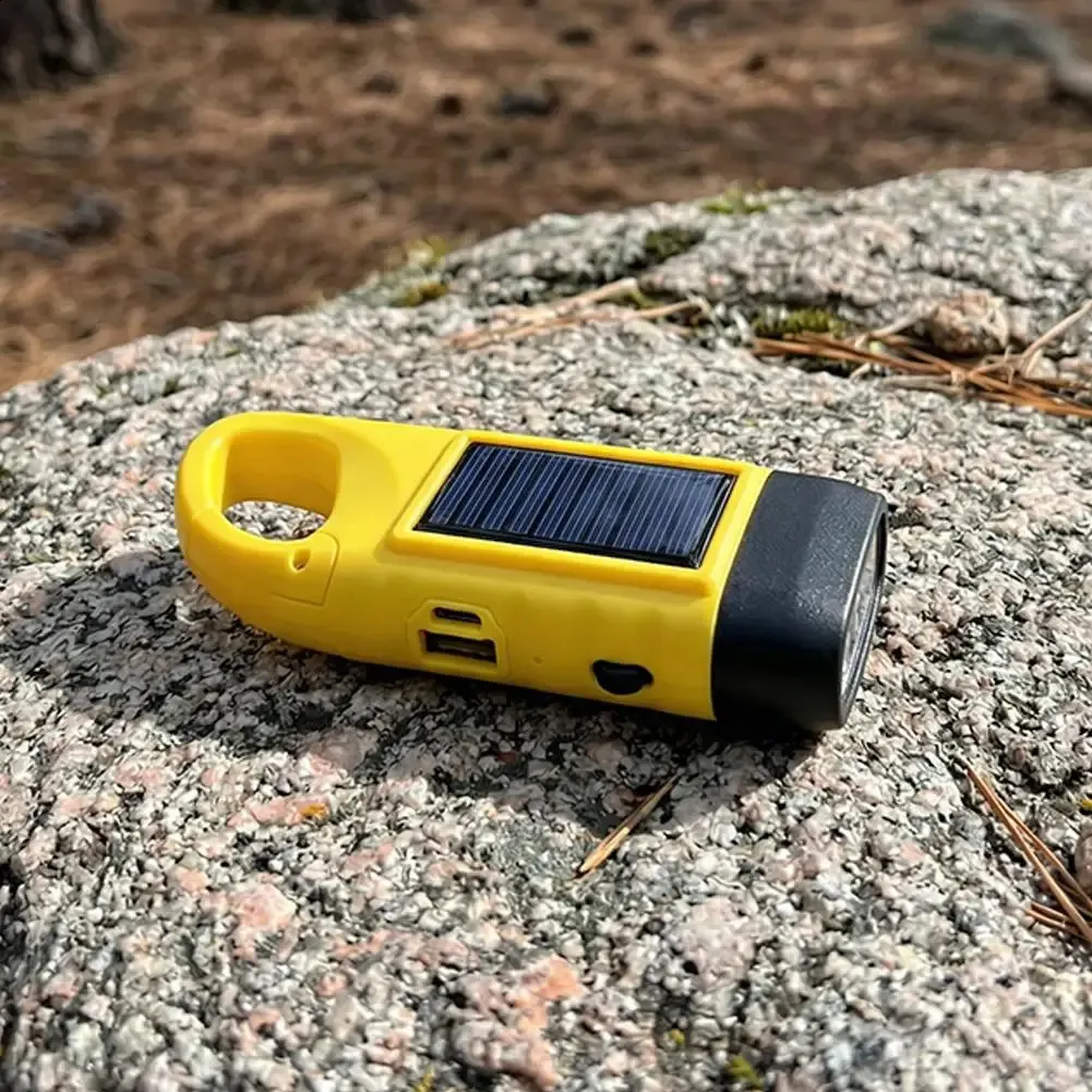 crank rechargeable flashlight BFVV 4 Pack Hand Emergency Flashlight, No Battery Required, 3 LED Bright Lights, Portable Wind-Up for Camping, Hiking, Outdoor, Home & Car Emergencies, Easy Use for Kids & Adults roadside emergencies Emergency Solar Hand Crank Flashlight