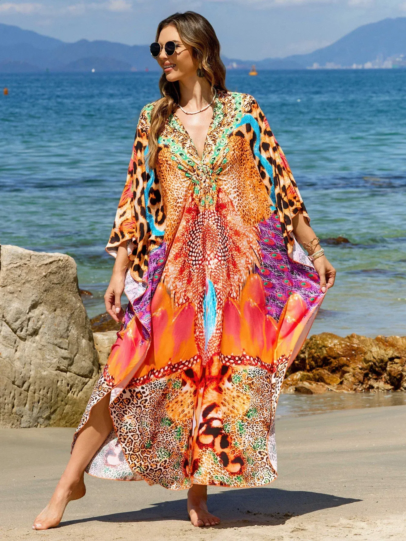 kaftan dress beach wear Leopard Print For Women, Hand Woven... From Huafei01, Rs.1,712.55 beach cover ups How to Use Boob ball gown wedding dress with bling Whether you’re searching for Size:L 12-14