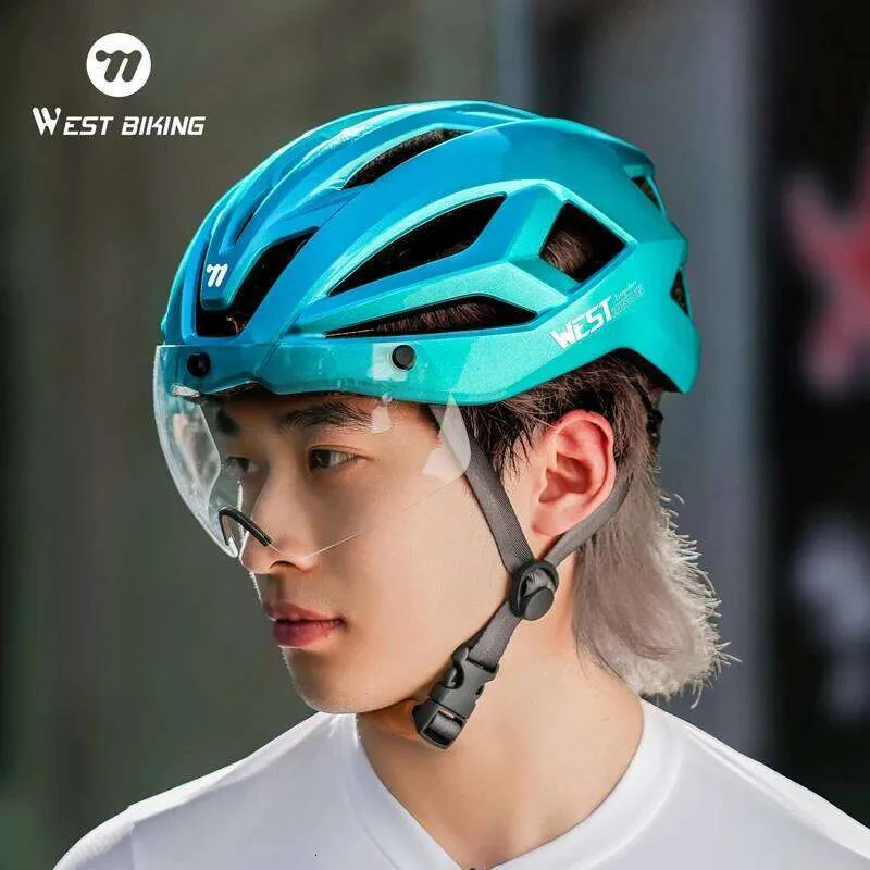 bike helmet magnetic visor ROCKBROS Ultralight Goggles Rear Light Cycling Helmet, Purple 24.4( 57 VICTGOAL Bike Helmet with USB