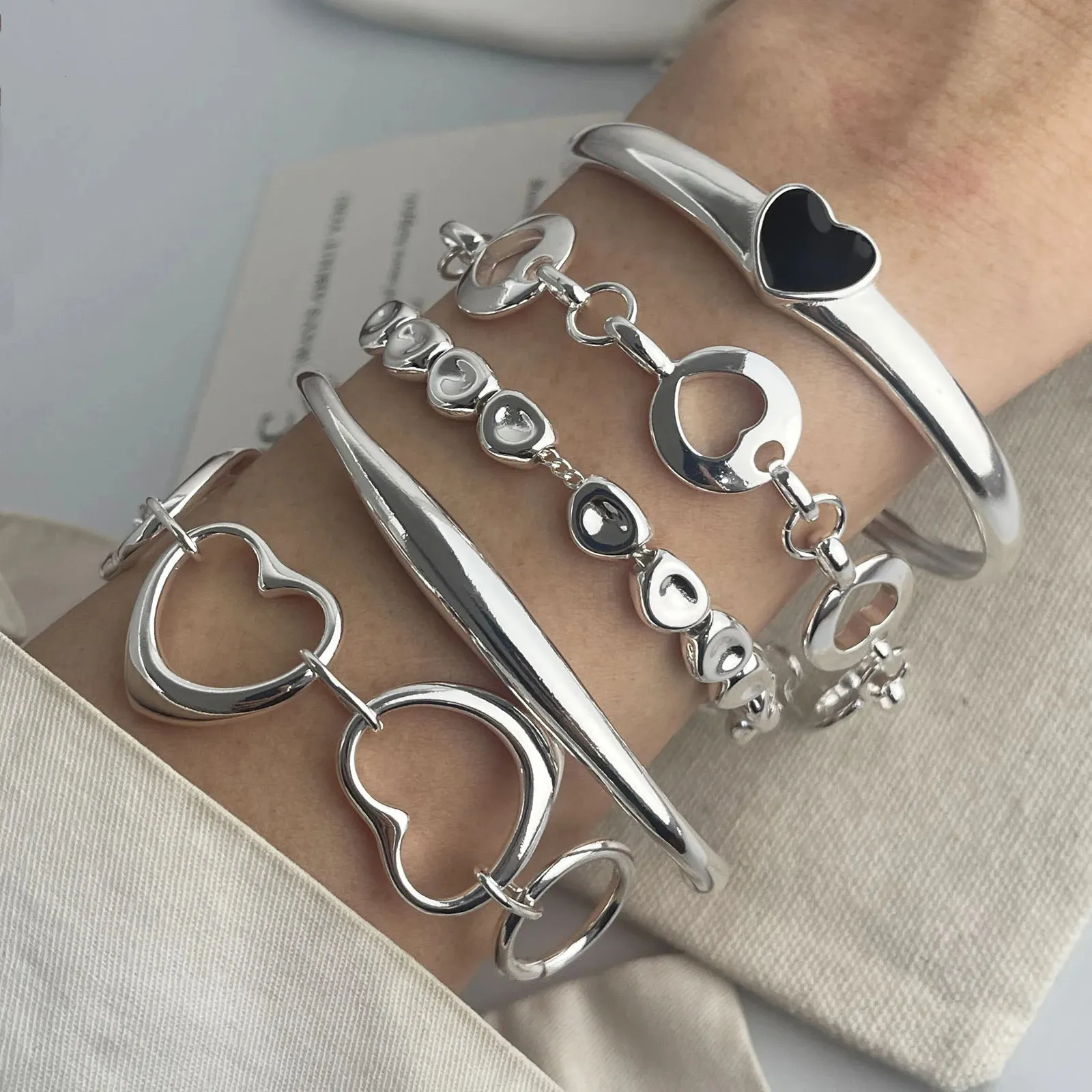Vintage Handmade 925 Sterling Silver Heart Chain... From Shanye08 