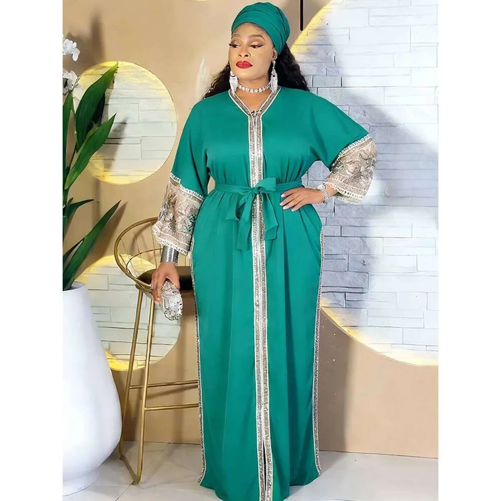 african long sleeve dresses JUJU African Print Long Sleeve Maxi Dress