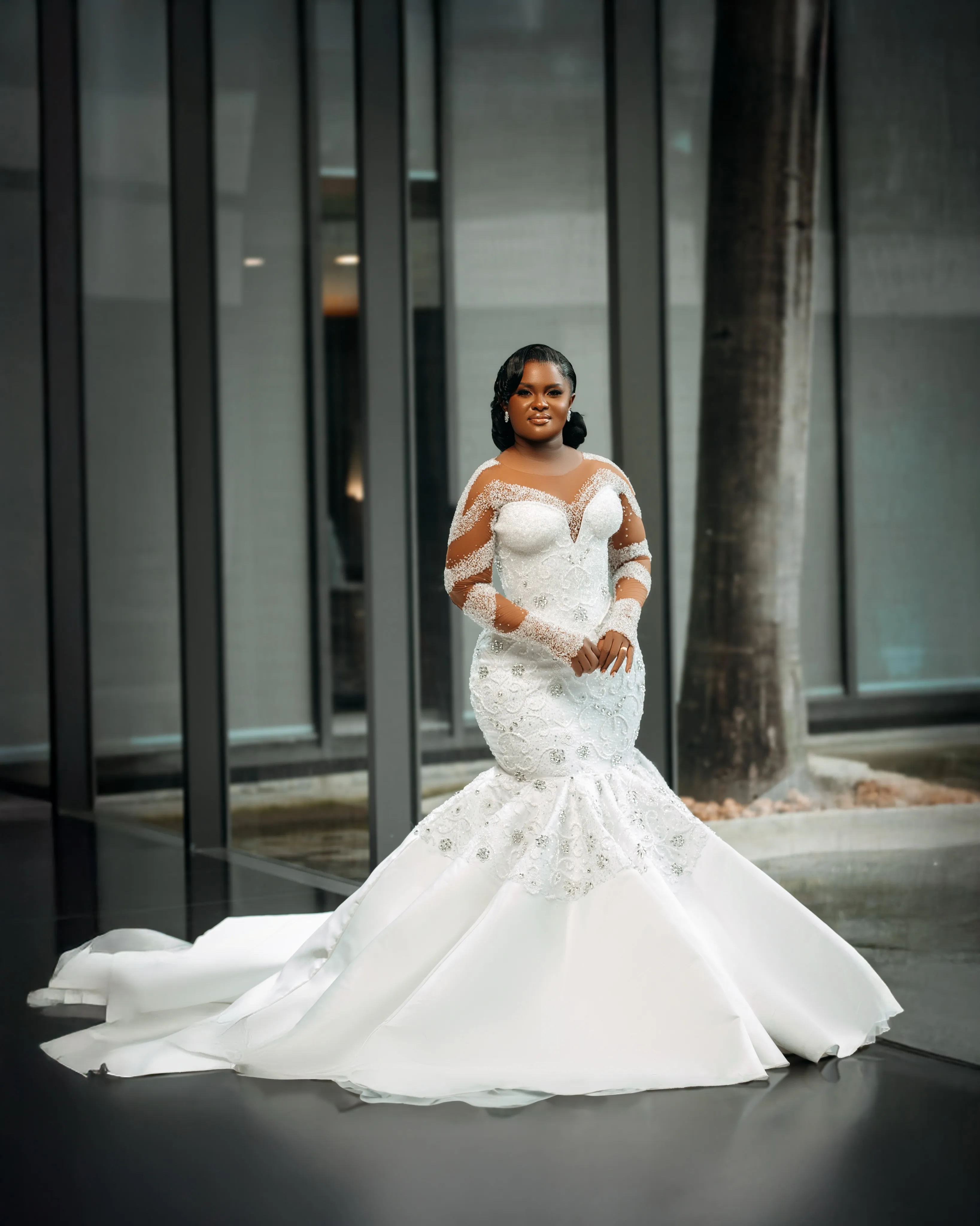 2026 Arabic Aso Ebi Plus Size Glitter Ivory Wedding... From Chic_cheap, Rs.32,886.89