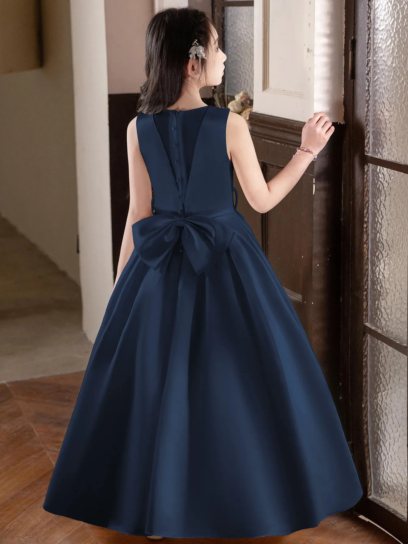 Girl Teenage Royal Blue Long Dress Birthday Party... From Huantong08, Rs.2,105.02