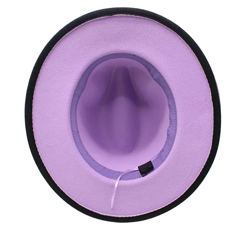 Fedora Hat Women Men Felt Hats Gradient Color Bowler... From  display picture 2