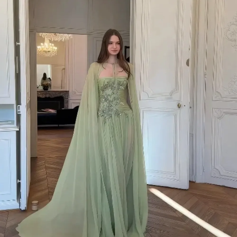 Customized Elegant Party Prom Dresses Chiffon Aline... From Elegantbridestudio, Rs.14,322.01