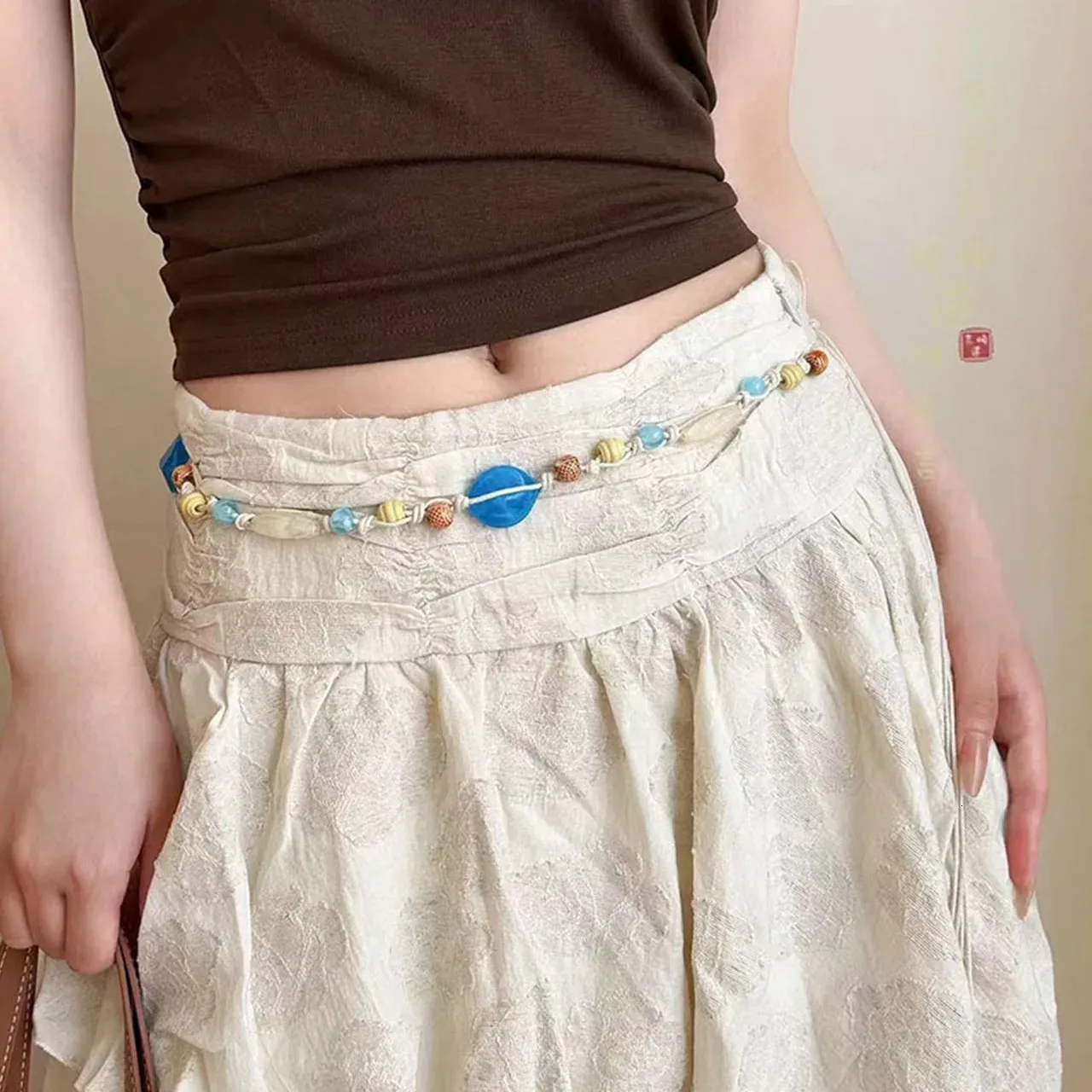 Bohemian Braided Beads Belt For Women Long Thin... From Quan10, Rs.941.62