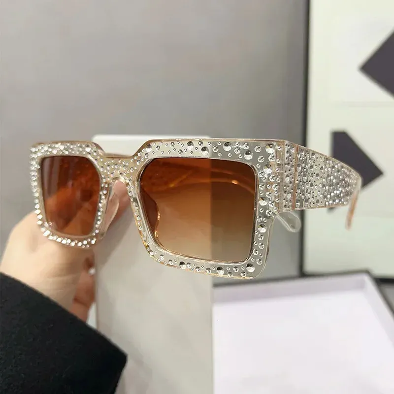 Fashion Square Crystal Sunglasses For Women Men... From  display picture 2