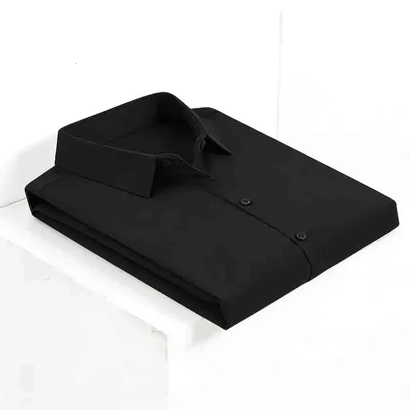 mens black dress shirt slim fit Perry Ellis Men's Total Stretch in Dark Sapphire/blue, Size 15.5, Polyester/Elastane, Solid French placket Spread collar Mitered Leeward No Tuck Dress Shirt