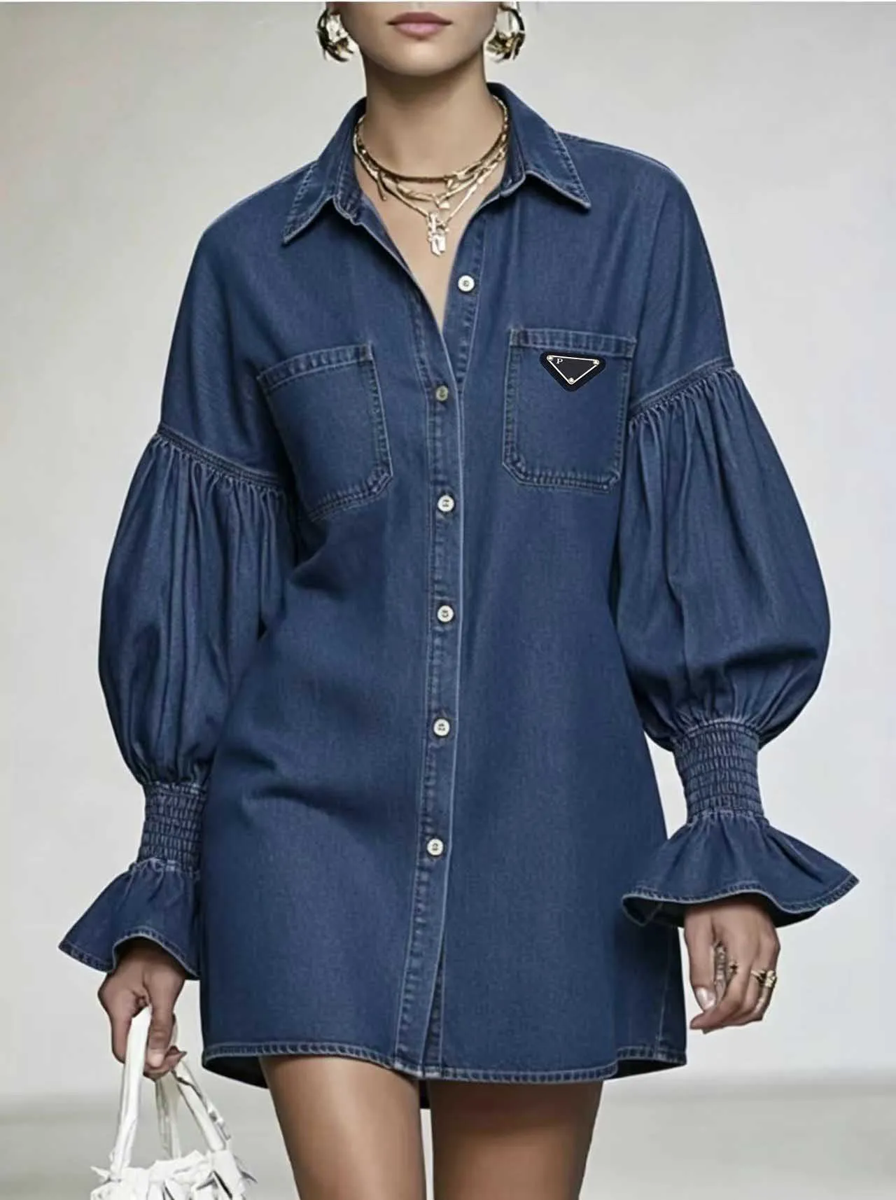oversized lapel button shirt dress Odbmxy Midi Dresses for Women Long Sleeve Shirt Dress Oversized Womens Dress Lapel Button Camping Striped Dresses, Women's, Size: Small, Blue