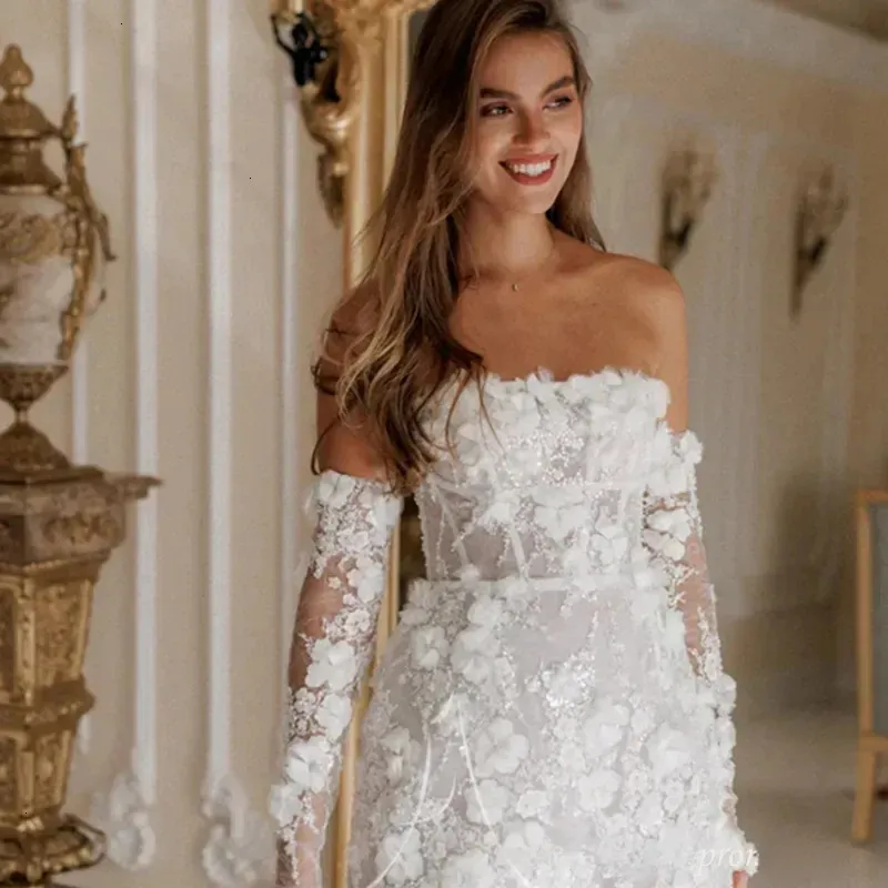 short beaded wedding dress White Strapless Party with Bodice Short and Simple Wedding Dress with Lace Corset Plus Size Size 12 / White rehearsal dinner party Luxury Beaded Short Wedding Dresses