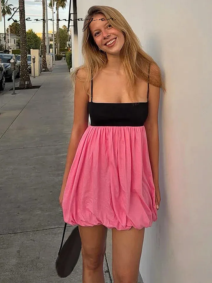 contrast color for pink dress Topshop contrast lace color block slip dress in pink.  Queen's Deals