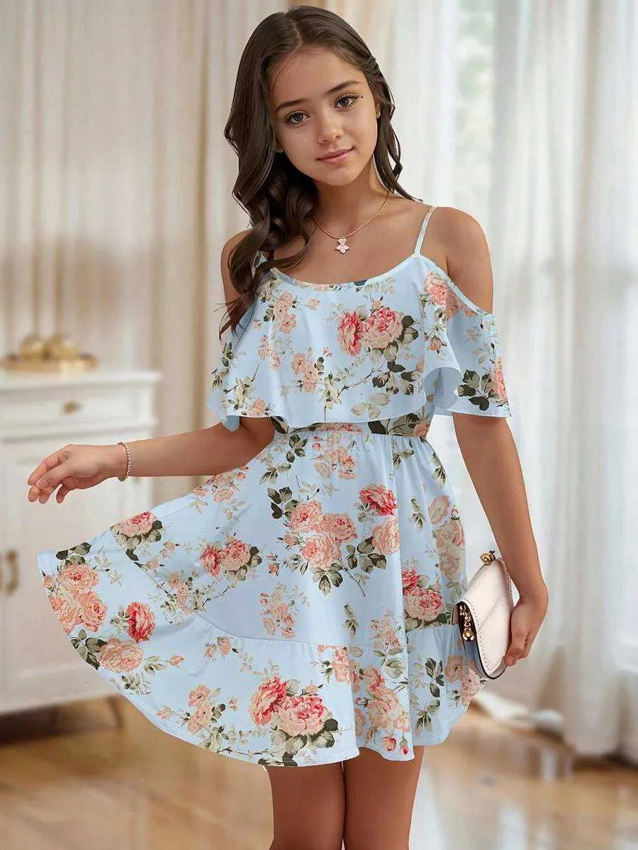 tween boho dress Print Floral Girl Ruffle Hem Dress... From Homv02, Rs.2,075.58 YGroup_14842476757357 Plus Size Cotton Candy Stylish and fashion design Colors:Slate