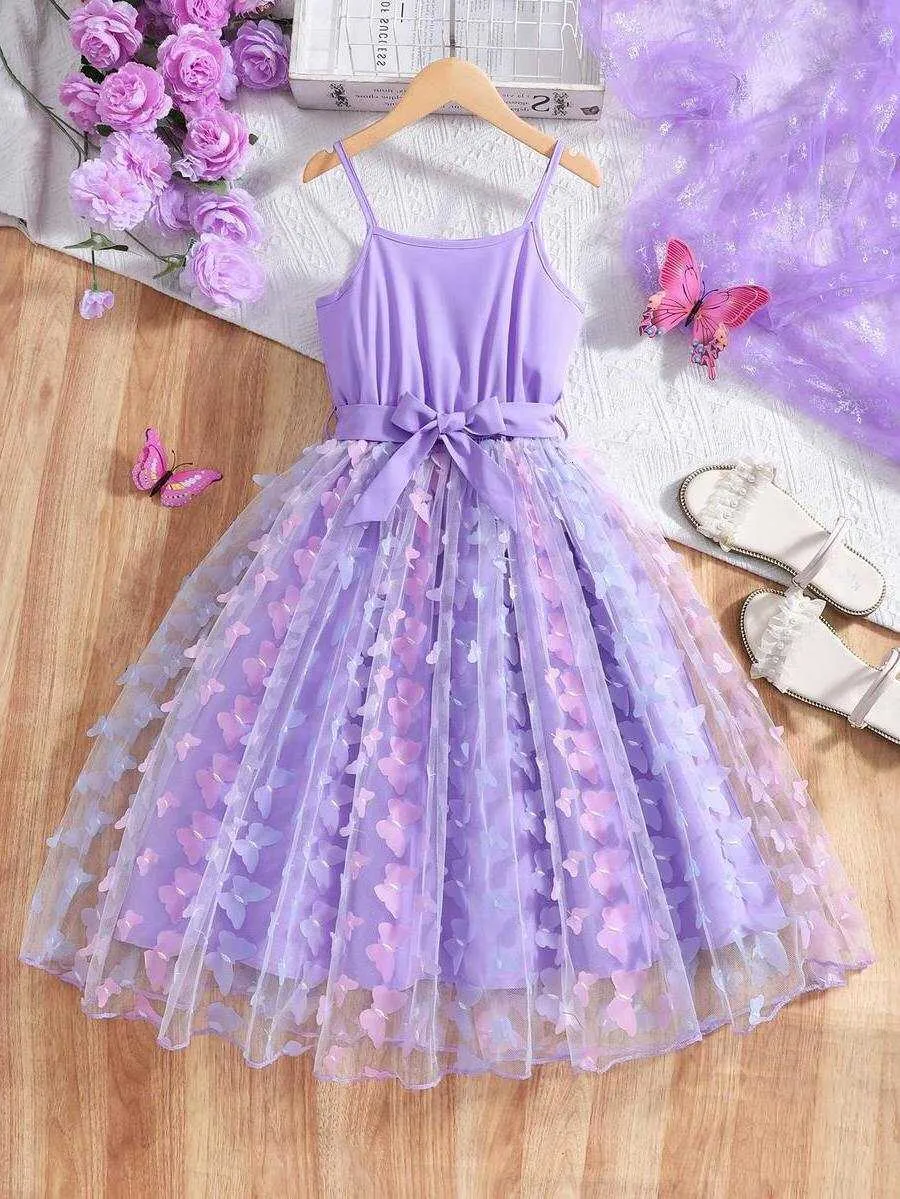 shein purple dresses EZwear Women's Lilac Slit Front Summer Dress, Summer Dress Spring Clothing Date Night Sexy Elegant Embroidered Purple SHEIN Mesh Girls