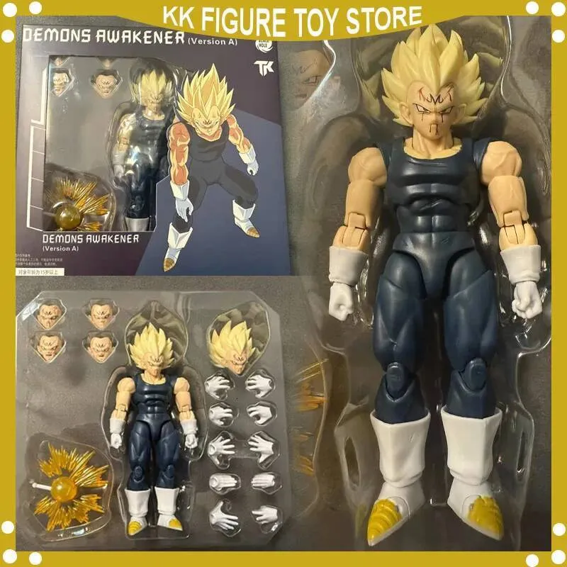 in stock Black Hole & TK Super Saiyan SSJ Majin Vegeta Full Power Battle Damage black Anime Action Figures Models Gifts Toys 26Y0629