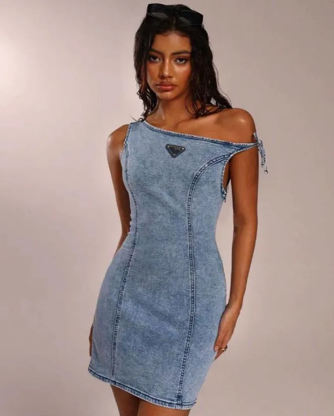 summer denim dresses for women Charm Embellished Bodycon Blue Jeans Dress WTXUE Denim Dress Danhjin Women's Summer Denim-Like Shirt