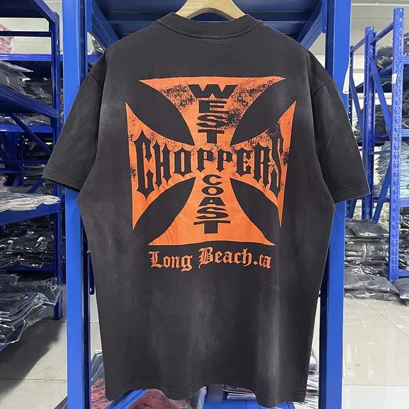 Wholesale Short West Mens Coast Choppers Slve Orange Cross From