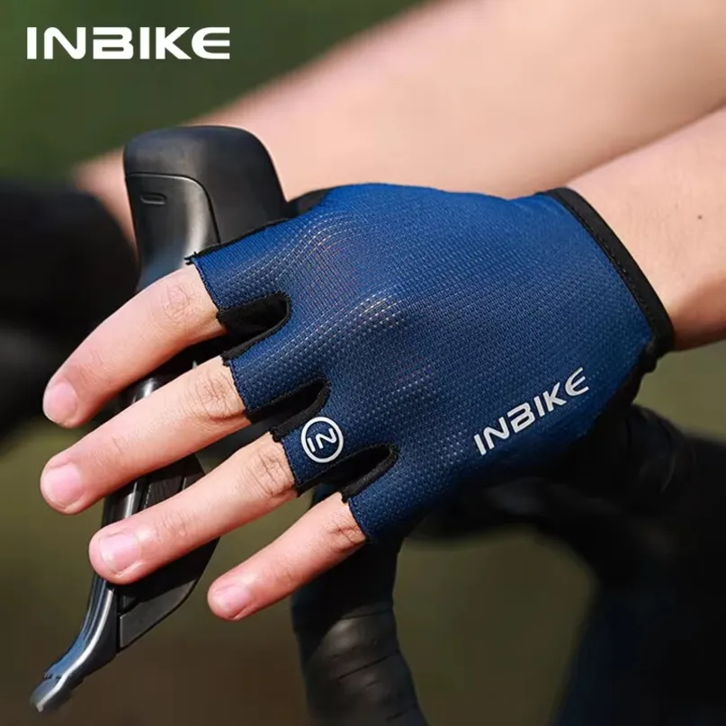 half finger bicycle gloves ROCKBROS Half-Finger Gel Padded Cycling Shock-Absorbing for Men Women, EU L / Asian XL Get ready to rock and roll with ROCKBROS Cycling Gloves Cycling Gloves for Men Women