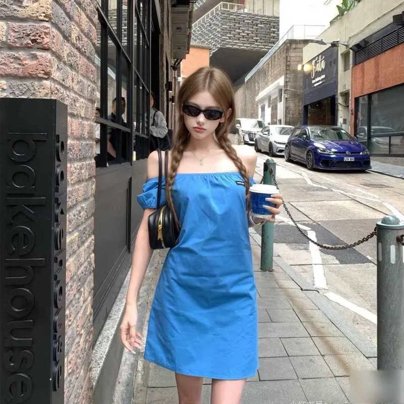 blue off the shoulder dress casual bawilom Off Shoulder Dresses for Women Casual Loose Fit Long Sleeve Tee Shirt Dress Soft Comfy Lounge Dress Beach Sundress Blue at Amazon Women's Clothing store