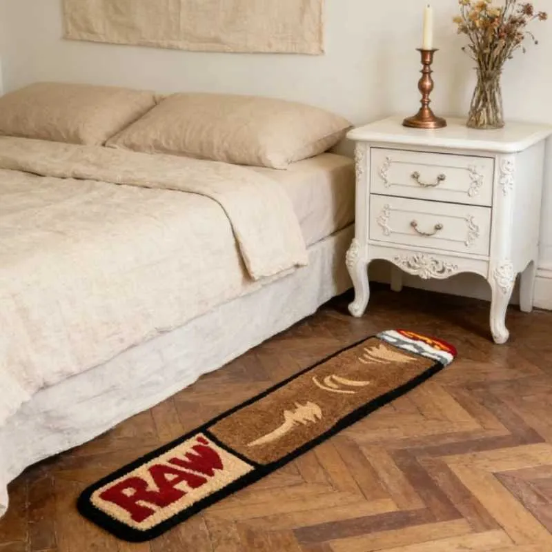 cigarette rug Infinite Gulch Tobacco Abstract Smoking Woman Portrait Rug,