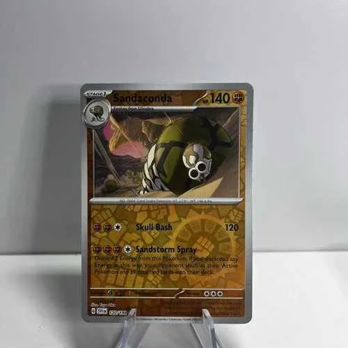 sandaconda pokmon card VMAX - 206/198 - Secret Rare - Sword & Shield Fighting Ability Sand Sac This Pokmon takes 30 less damage from attacks (after applying Weakness and Resistance) Sandaconda V - SWSH02: Rebel