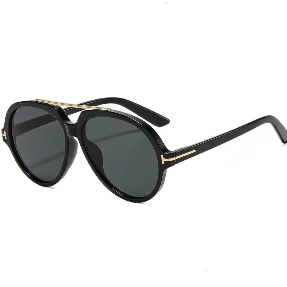 Double Beam Sunglasses Unisex Oversized Round Pilot... From  display picture 1