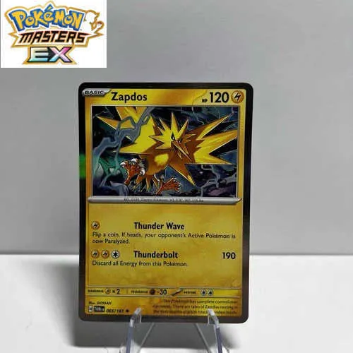 zapdos rare card Pokemon - ex 192/165 - Pokemon 151 - Full Art Ultra [1LLL] Thunder (60) Flip a coin ZAPDOS Pokemon XY Evolutions XY12
