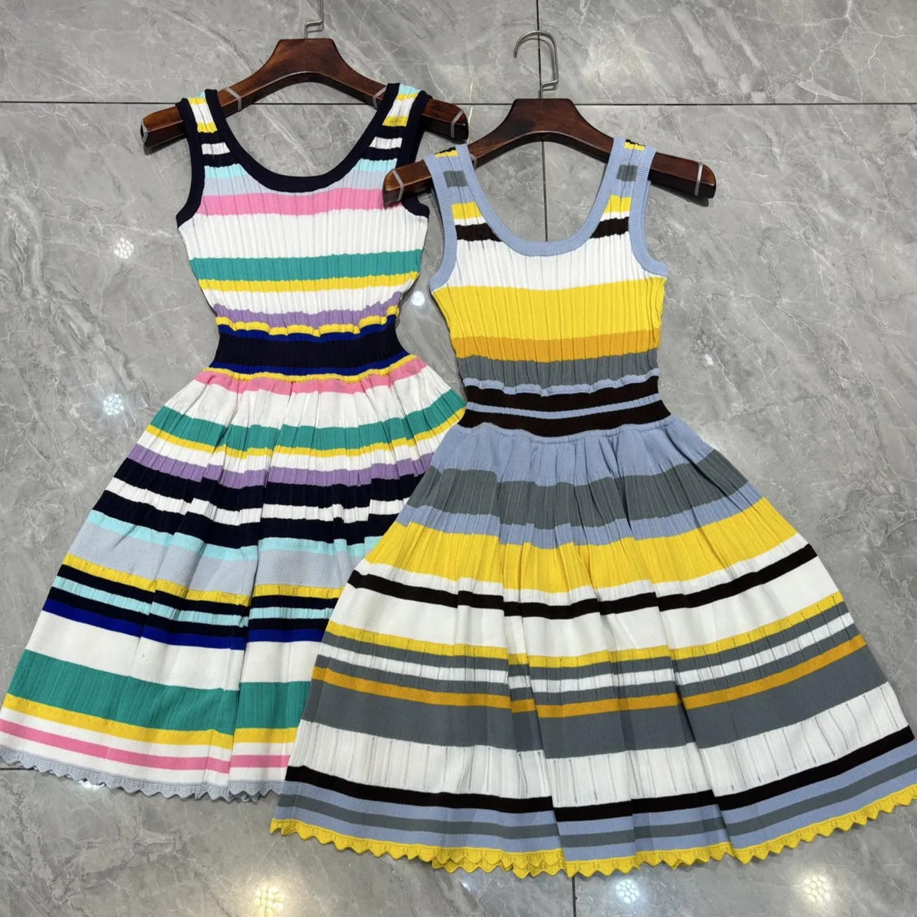 Designer Dress High Quality Yellow Blue Contrast... From Yyw220905, Rs.13,556.75 In Bulk