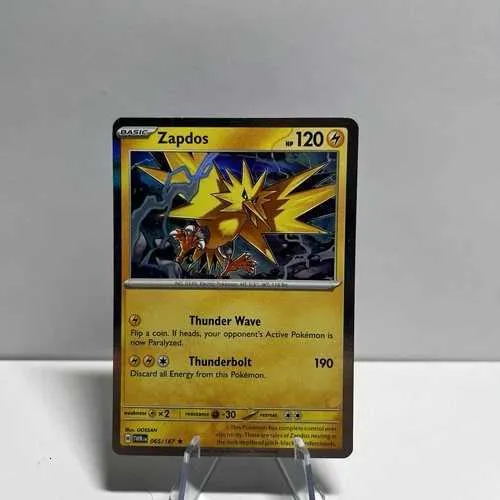 shiny zapdos pokemon card - ex 145/165 - Pokemon 151 - Double Rare - Holo Foil when you put Zapdos from your hand onto your Bench Shiny Galarian Zapdos - PTCs