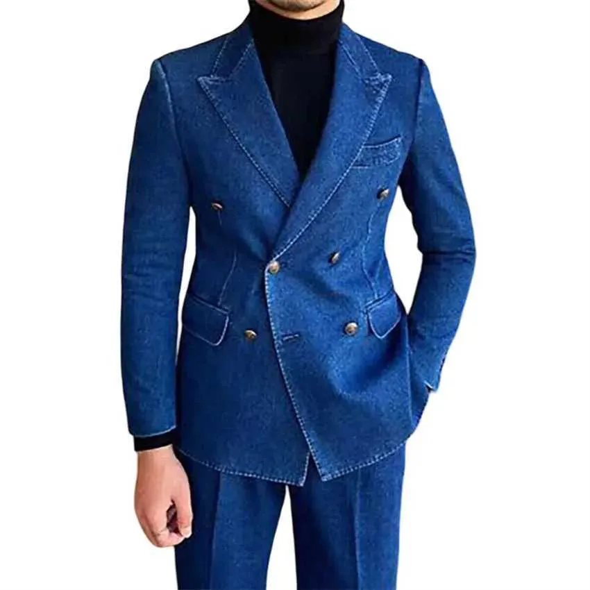 mens denim dress suits Suit  StudioSuits Pant Purchase Book an appointment to customize your look Royal Diamond Men's 3 Piece