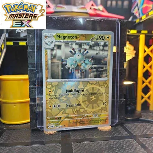 magneton holographic card Lt. Surge's Holo - Gym Booster 1: Leaders' Stadium you may take 1 L Energy card attached to 1 of your Pokemon and attach it to Lt Lt. Surge's Magneton 1998 Pokemon