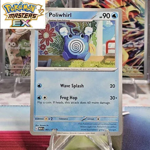 pokemon cards poliwhirl DIY 061/165 Non Holo Scarlet... From Pokemon_mart, Rs.1,377.86 this attack does 60 more damage 2023 Pokemon Japanese Sv2a-pokemon 151
