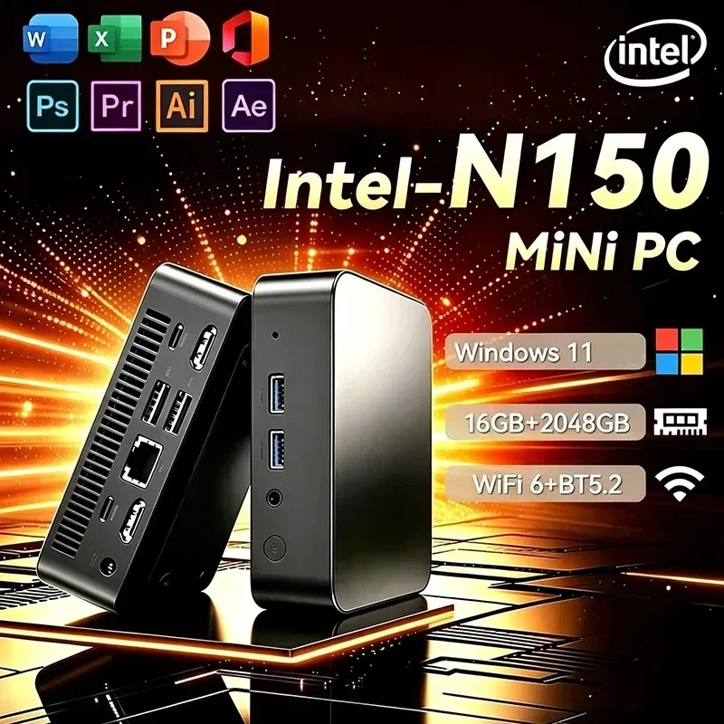 NEW Mini PC Windows 11 Intel N150 Core I3 6100U 16GB From