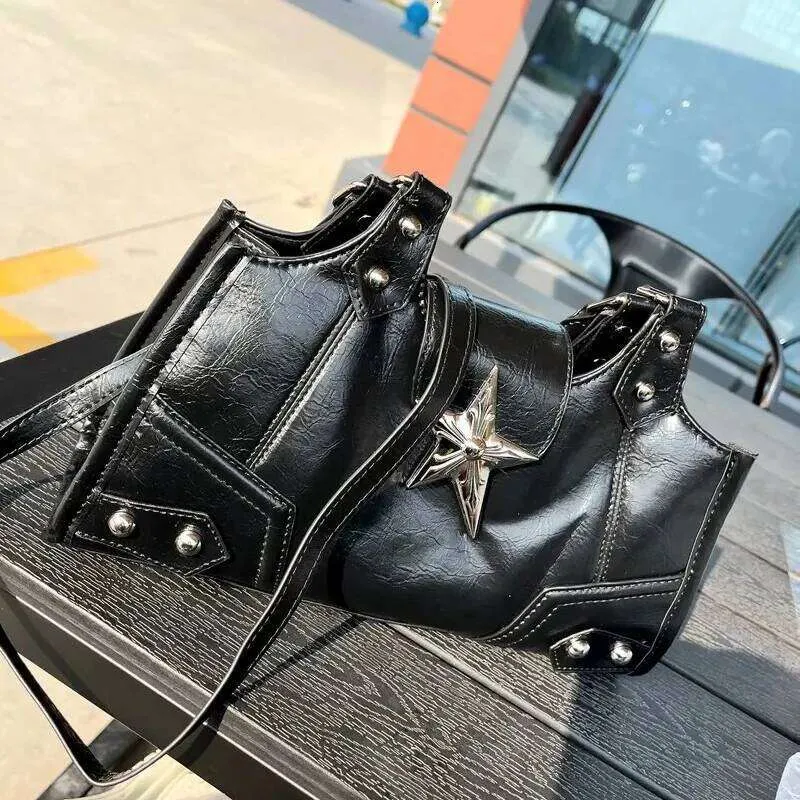 Y2K Korean Gothic Star Girl Black Bag Aesthetic... From Dh5017046 