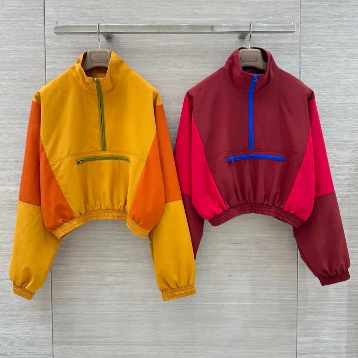 Primary Colorblock Jacket French Embroidery Colorblock Jacket Luxury Urban... From Shiji_clothing ...
