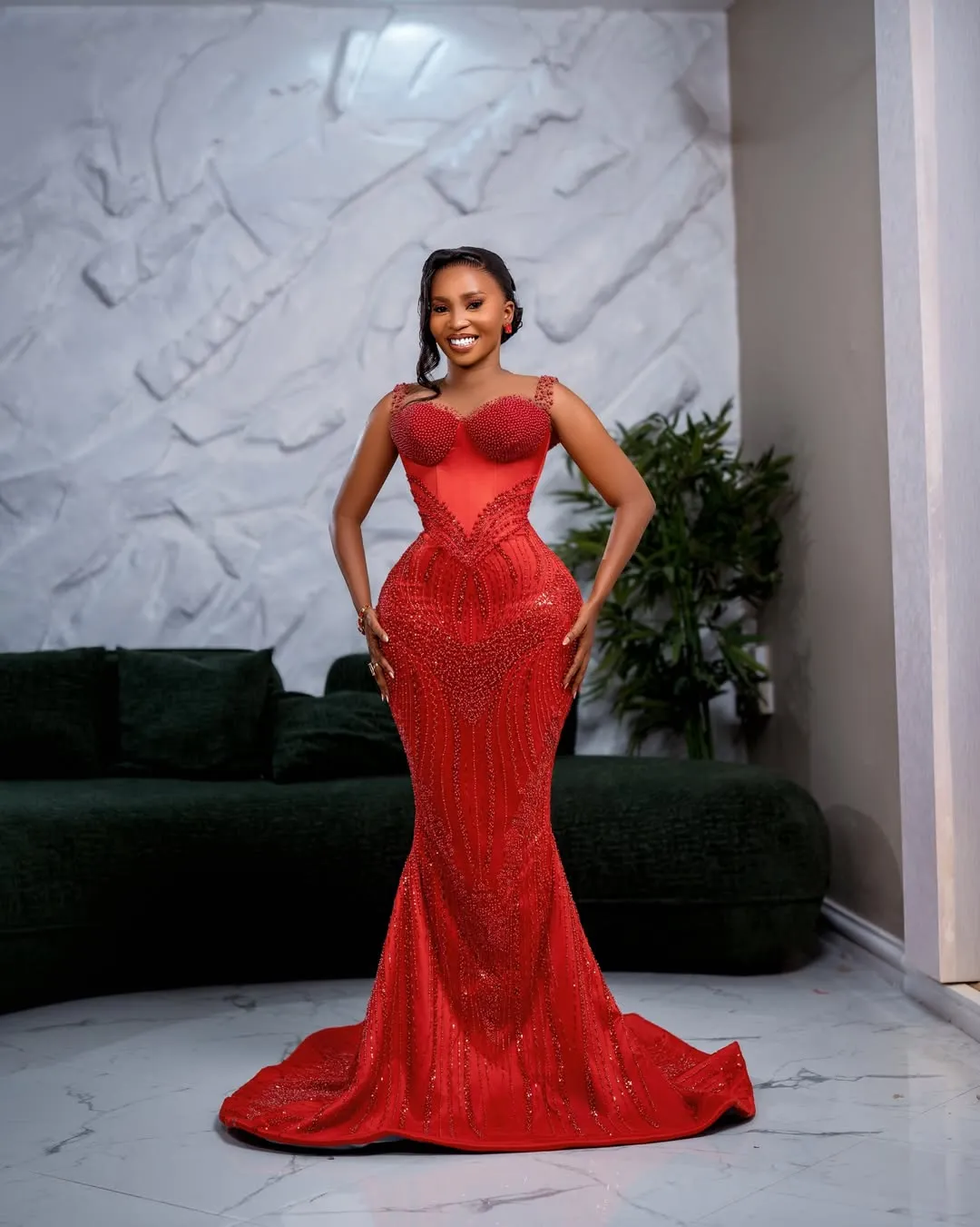 dinner dresses in nigeria Aso Ebi Red Prom 2026 Evening Illusion... From Missboutique, Rs.19,127.3 Size:XL9 Silk dress Midi Dress with Tie Front OCUH Summer Dresses for
