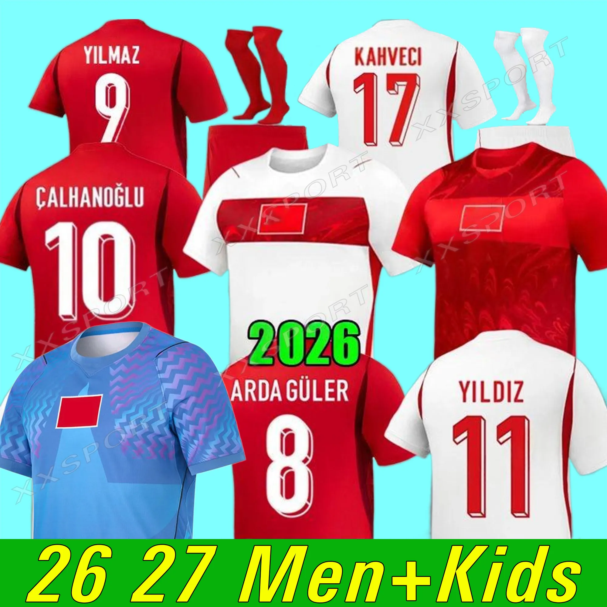 2026 YILDIZ Soccer Jerseys 26 27 Turkiye Home Away From Xxsport
