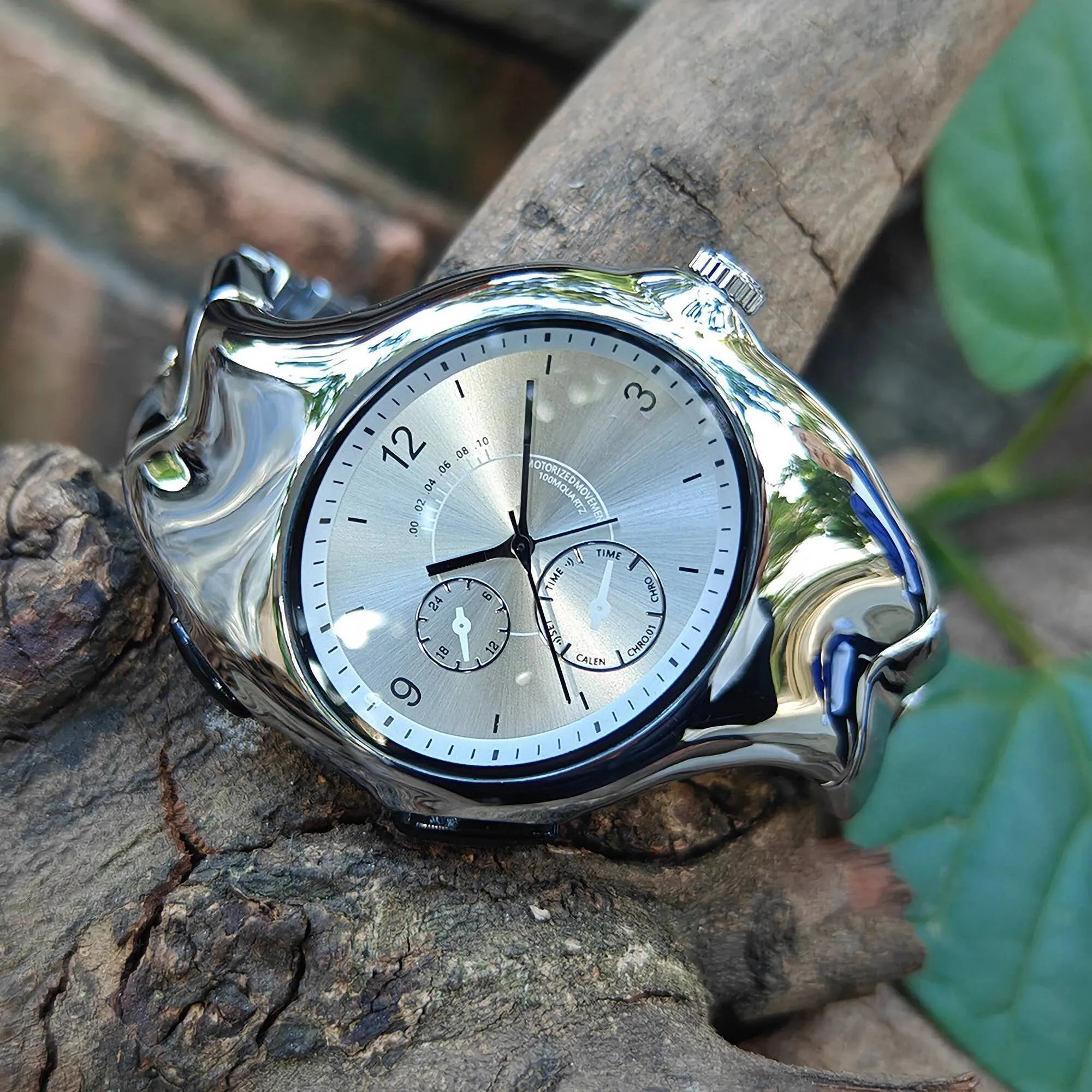 OULM NEW Alien Retro Twisted Case Y2k Quartz Mens... From Chionia 