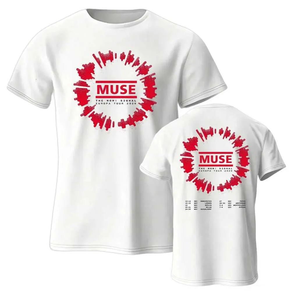 残1★【新品未開封】VOW WOW 2026年 ライブ Tシャツ Mサイズ Wholesale The Wow Signal Tour MUSE T Shirt Unisex Streetwear