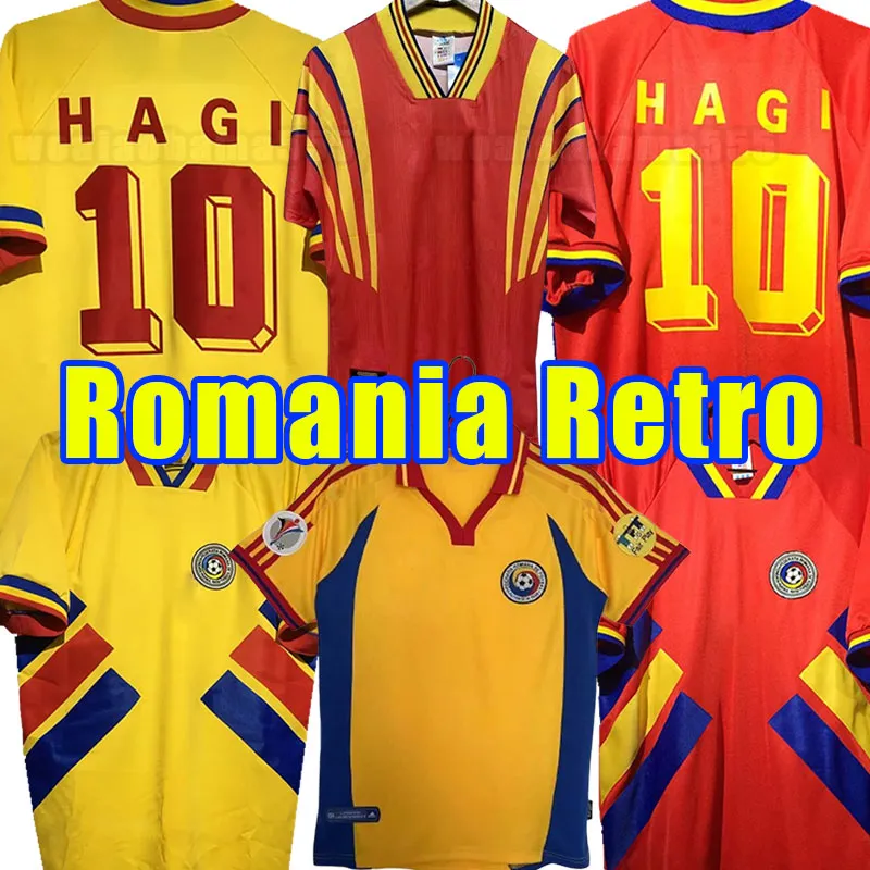 Romania soccer jersey Retro 1994 2000 vintage football shirt men
