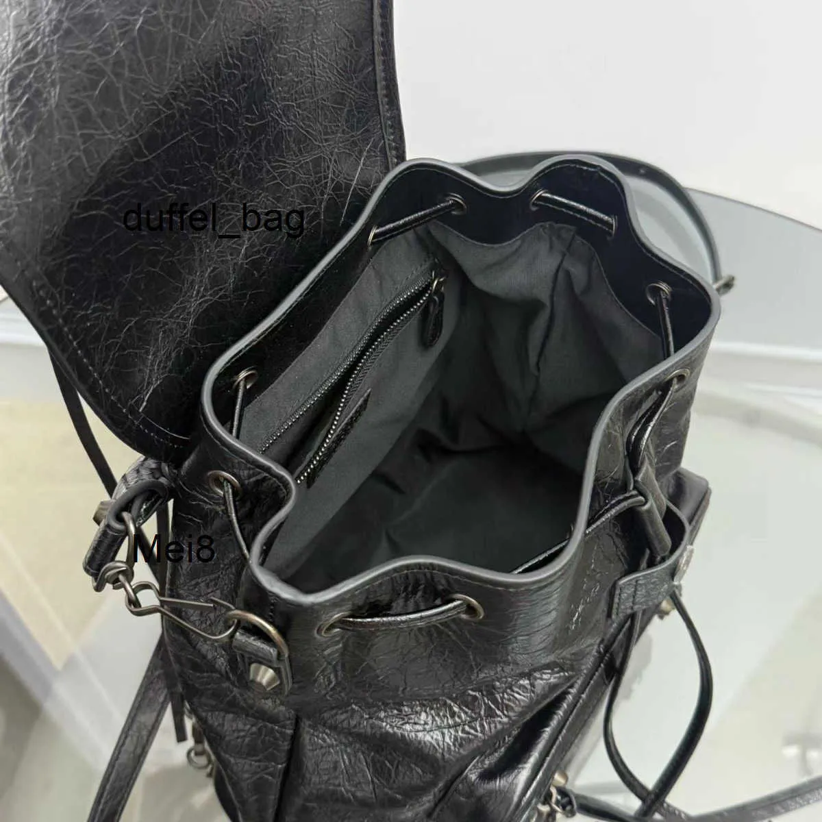 black leather backpack zippers moto designer Unleash your inner adventurer with our handsome black leather backpack full of history and powerful memories Waterproof Motorcycle Backpack - Blackout