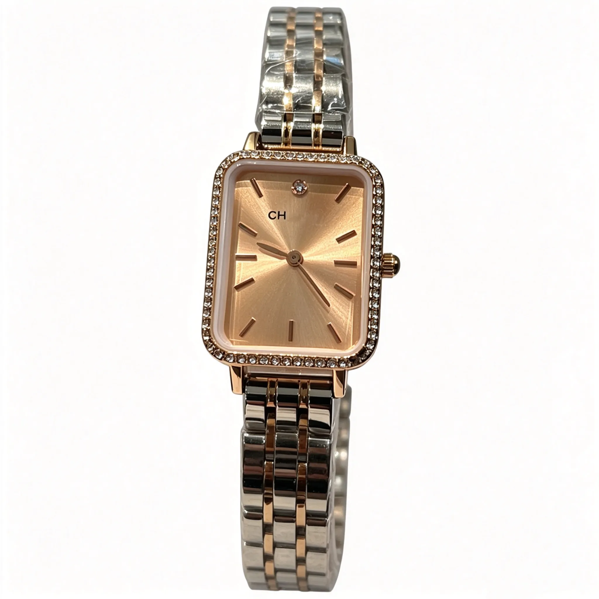 Women Luxury Square Quartz Wrist Watch Inlaid... From 