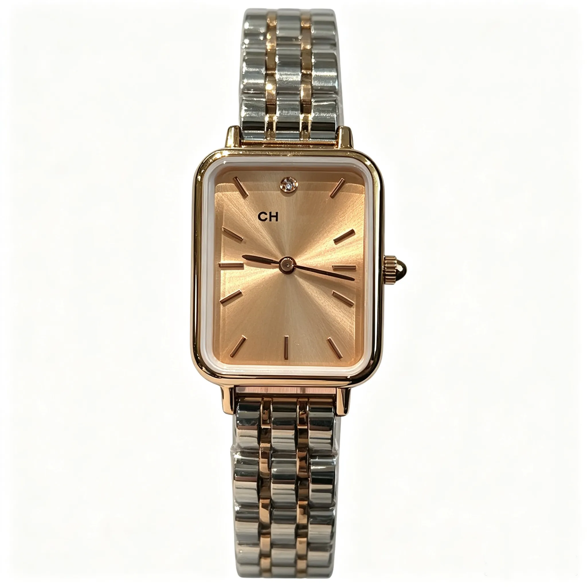 Women’s Gold Rhinestone Dress Watch with Sunburst Dial Sbd674d3a32d64641b1f356cd381b0  main image 2