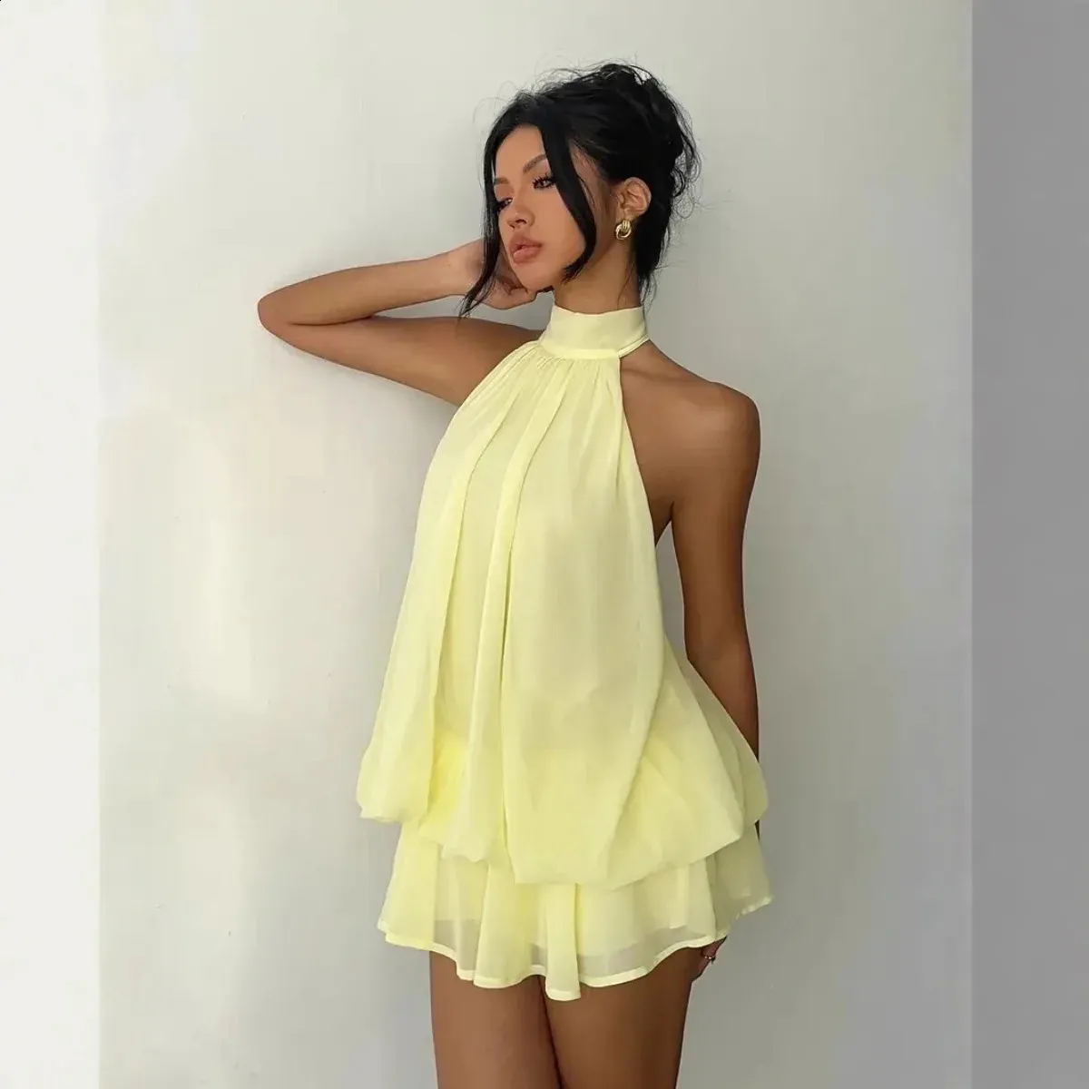cute dresses prom A-Line Off Shoulder Tulle Short Champagne Dress, Homecoming – shopluu Size:XSML Occasion-wedding Sky Blue Lavetir A-Line/Princess Halter Sleeveless
