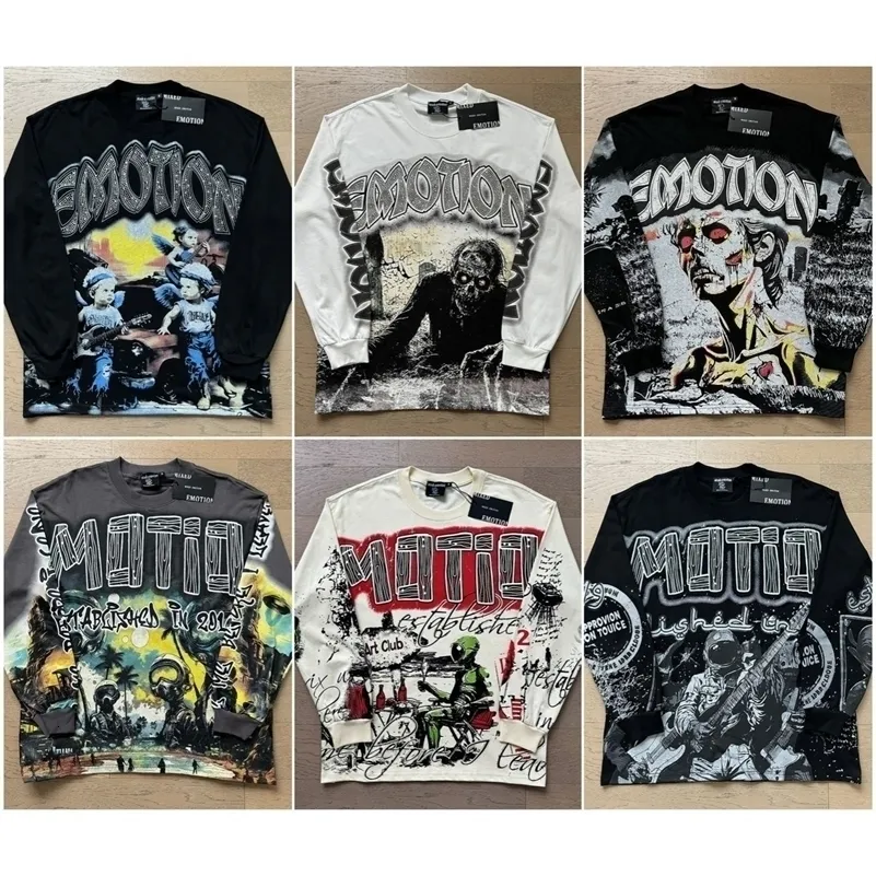 Wholesale 2026 MIXED EMOTION Long Sleeve T Shirt Men Women High